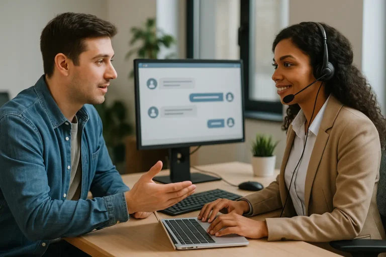 Fluxo de atendimento híbrido: quando o humano assume a conversa