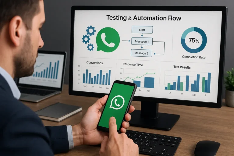 Como testar e otimizar seus fluxos de automação no WhatsApp